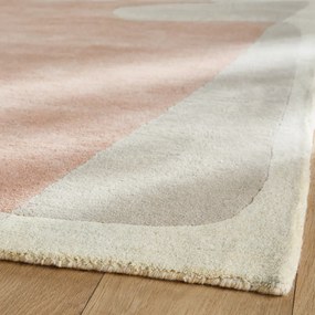 Tapiit in lyocell en wol, handgemaakt, Caldera