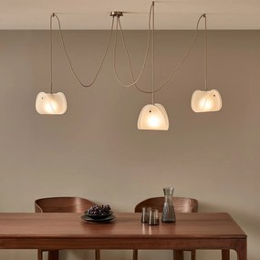 Hanglamp van matglas, MONA, ontwerp: Emmanuel Gallina