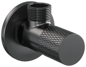 Brauer Gunmetal Carving hoekstopkraan gunmetal geborsteld PVD
