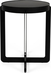 Zuiver Centre Black Design Bijzettafel Mat Zwart - 42.5 X 42.5cm.