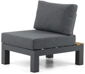 Loungeset 6 personen Aluminium/Teak Grijs Lifestyle Garden Furniture Vittoria