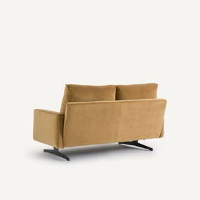 2-zitsbank in linnen fluweel, DELICATO