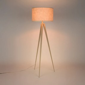 Zuiver Tripod Driepoot Vloerlamp Beige
