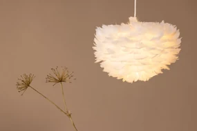 Jörn Hanglamp - Sky - 35 cm - Wit - Veren - Jörn