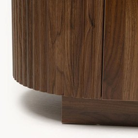 Hout Dressoir Met Marmer - 180x45x76cm.