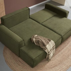 Groene Slaapbank Chaise Longue Links