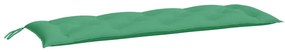 vidaXL Tuinbankkussen 150x50x7 cm stof groen