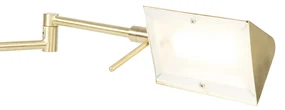 Design tafellamp goud incl. LED met touch dimmer - Notia Modern Binnenverlichting Lamp