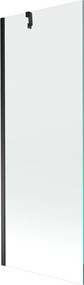 Mexen Next badwand scherm 1-vleugelig 70 x 150 cm, transparant, zwart - 895-070-000-00-00-70