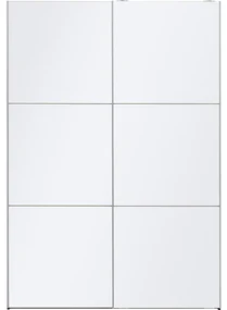 Goossens Kledingkast Easy Storage Sdk, 153 cm breed, 220 cm hoog, 2x 3 paneel glas schuifdeuren
