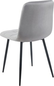 Set 4 Stuhl Fluwelen Stoelen