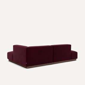 Rechter hoekbank in fluweel, Jacopo