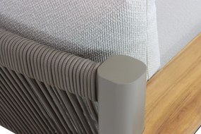Stoel en Bank Loungeset 5 personen Aluminium/Rope Taupe  Santika Furniture Santika