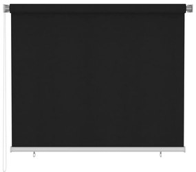 vidaXL Rolgordijn voor buiten 180x140 cm zwart