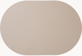 Ovale placemat Pik van kunstleer