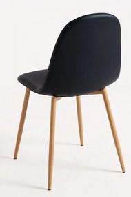 Pak 4 Teok Kunstlederen Stoelen