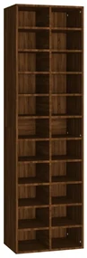 vidaXL Schoenenkast 54x34x183 cm bewerkt hout bruineikenkleurig