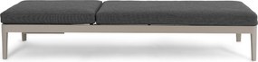 Lifestyle Garden Furniture Mateo Ligbed Met Kussen Loft/dark Grey Aluminium Taupe