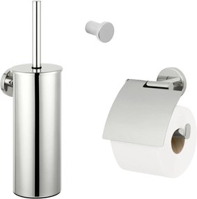 Saqu Nemo 3-delige toiletset chroom