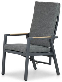 Tuinset 6 personen 240 cm Aluminium/teak Grijs Lifestyle Garden Furniture Marseille/Borello