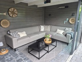 Boavista/Royalty Sunbrella loungeset - Nature Grey - 5-delig - Rechts