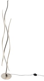 Design vloerlamp zwart met zilver incl. LED dimbaar - Blaze Design Binnenverlichting Lamp