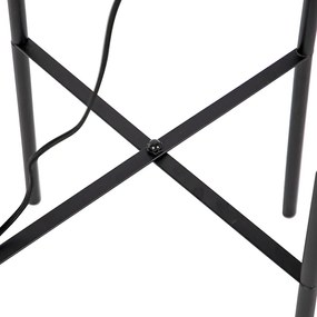 Moderne vloerlamp zwart 135cm - Bliss Mesh