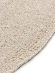 Vloerkleed Jute Jutta Rond Ivory Grijs