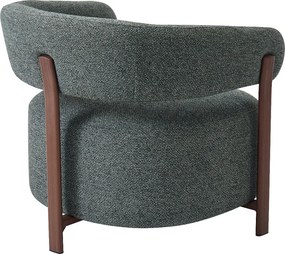 Groene Fauteuil Met Ronde Rugleuning