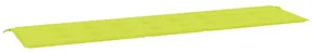 vidaXL Tuinbankkussen 200x50x3 cm stof heldergroen