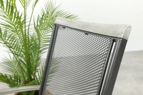 Balero stapelbare balkonset 3-delig strekmetaal 60x60 cm. - Antraciet