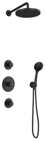 Hotbath Cobber IBS20GN inbouwdouche met 3s handdouche en 30cm hoofddouche geborsteld nikkel