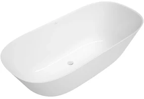Villeroy & Boch Theano vrijstaand duobad - 175x80cm - kunststof quaryl - ovaal - Alpin Wit ubq175anh7f200v-01