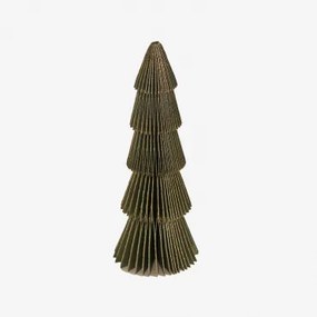 Jesper Papieren Kerstboom Groen Pesto Met Gouden Rand & ↑15 Cm - Sklum