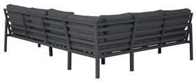 Garden Impressions Denver loungeset 4-delig links - zwart