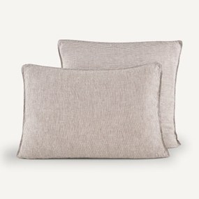 Kussensloop in gewassen Europees linnen, Skampos