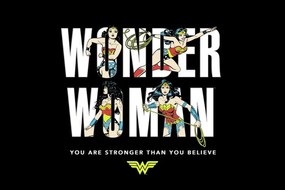 Kunstafdruk Wonder Woman - You are strong, (40 x 26.7 cm)