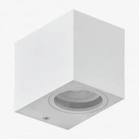 Wandlamp Voor Buiten In Aluminium Dolton Wit - Sklum
