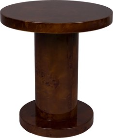 Dutchbone Quinn Bijzettafel Van Walnoothout - 46 X 46cm.