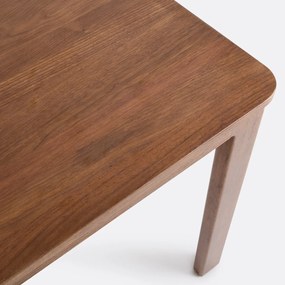 Uitschuifbare eettafel, walnootfineer, 6 tot 8 couverts, Talet