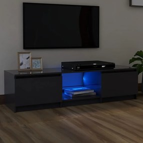 vidaXL Tv-meubel met LED-verlichting 140x40x35,5 cm grijs