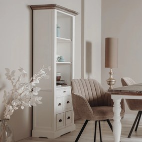 Tower Living Smalle Hoge Kast Landelijk Fleur - 66x40x191cm.
