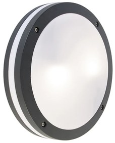 Smart wand- en plafondlamp donkergrijs incl. Wifi A60 - Glow