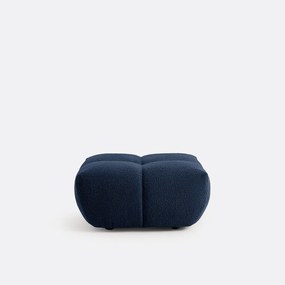 Poef, dikke bouclé stof, L83 cm, Nuria