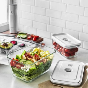 ZWILLING Fresh &amp; Save Vacuüm Starterset, Glas / M/L, 7-delig, Wit - Fresh &amp; Save - ZWILLING