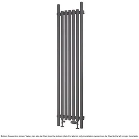 Eastbrook Lambourne horizontale radiator 40x180cm 888W antraciet