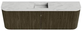 Mondiaz Joya DLux 125cm toiletmeubel ronding links/rechts shadow met wastafel faye midden zonder kraangat opalo