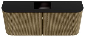 Mondiaz Joya 105cm toiletmeubel ronding links/rechts dusk met wastafel faye midden 1 kraangat urban