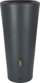 Garantia vaso 2-in-1 grafiet grafiet - Regenton met plantenbak - 58x58x120cm - 220 liter