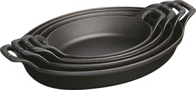 Staub Specialities Ovenschaal 32 cm, Ovaal, Zwart - Specialities - Staub